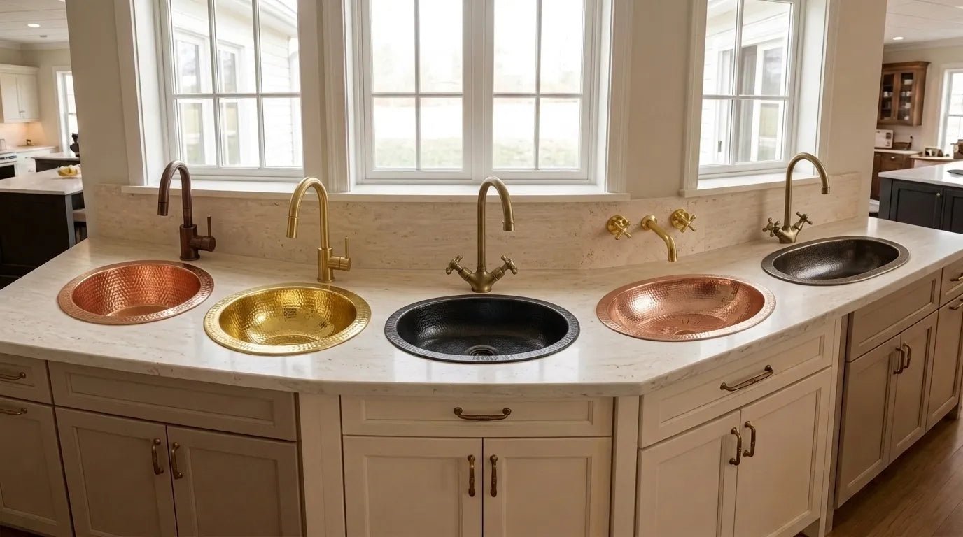 Drop-In Bathroom Sinks - BRASSDORIA