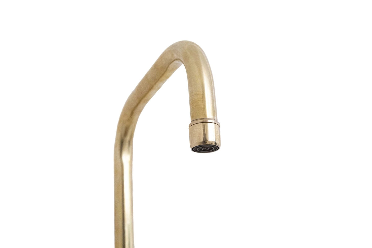 Antique Brass Kitchen Bridge Faucet - BRASSDORIA
