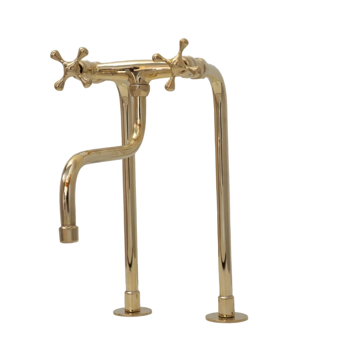 Antique Brass Kitchen Faucet - Unlacquered Brass Faucet - BRASSDORIA