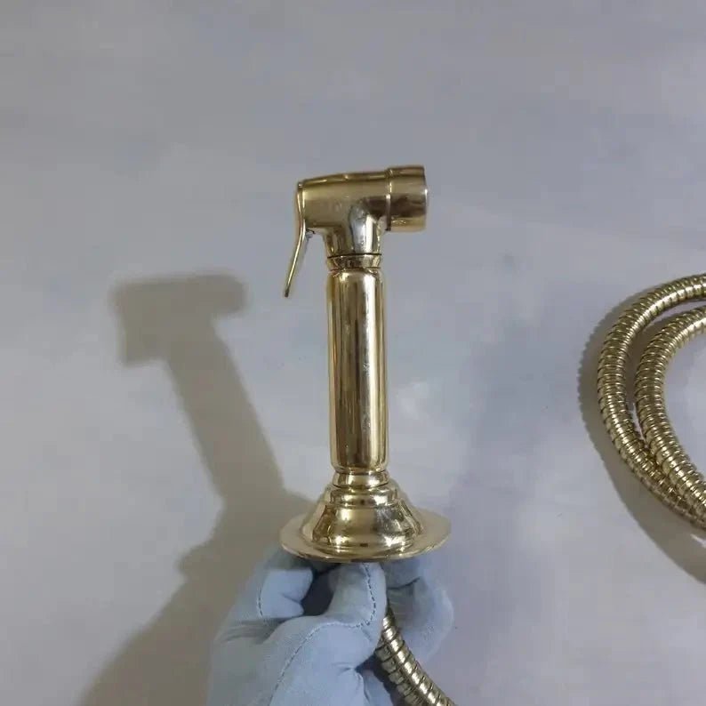 Antique Brass Kitchen Faucet - Unlacquered Brass Faucet - BRASSDORIA