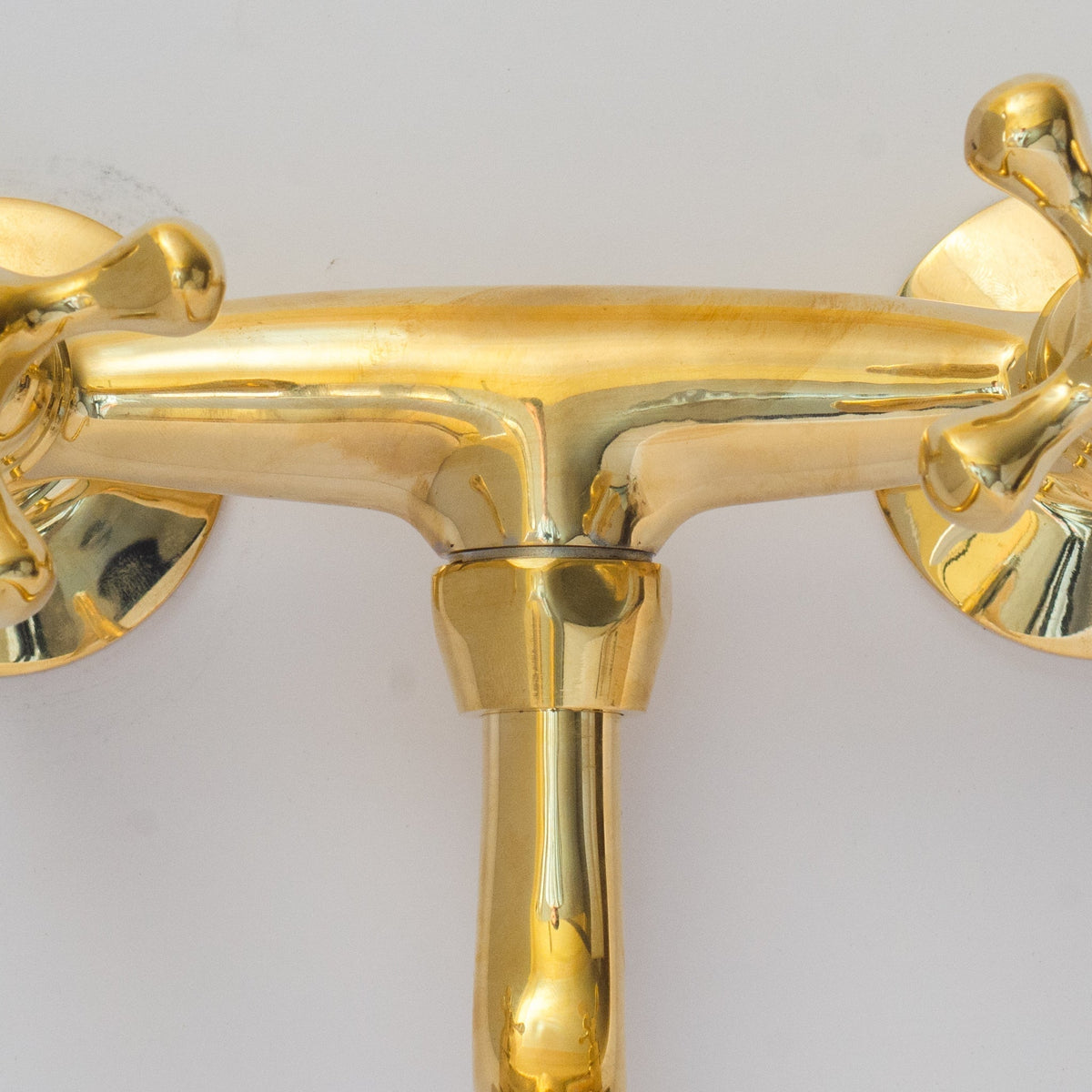 Antique Brass Kitchen Faucet - Wall Kitchen Faucet - BRASSDORIA