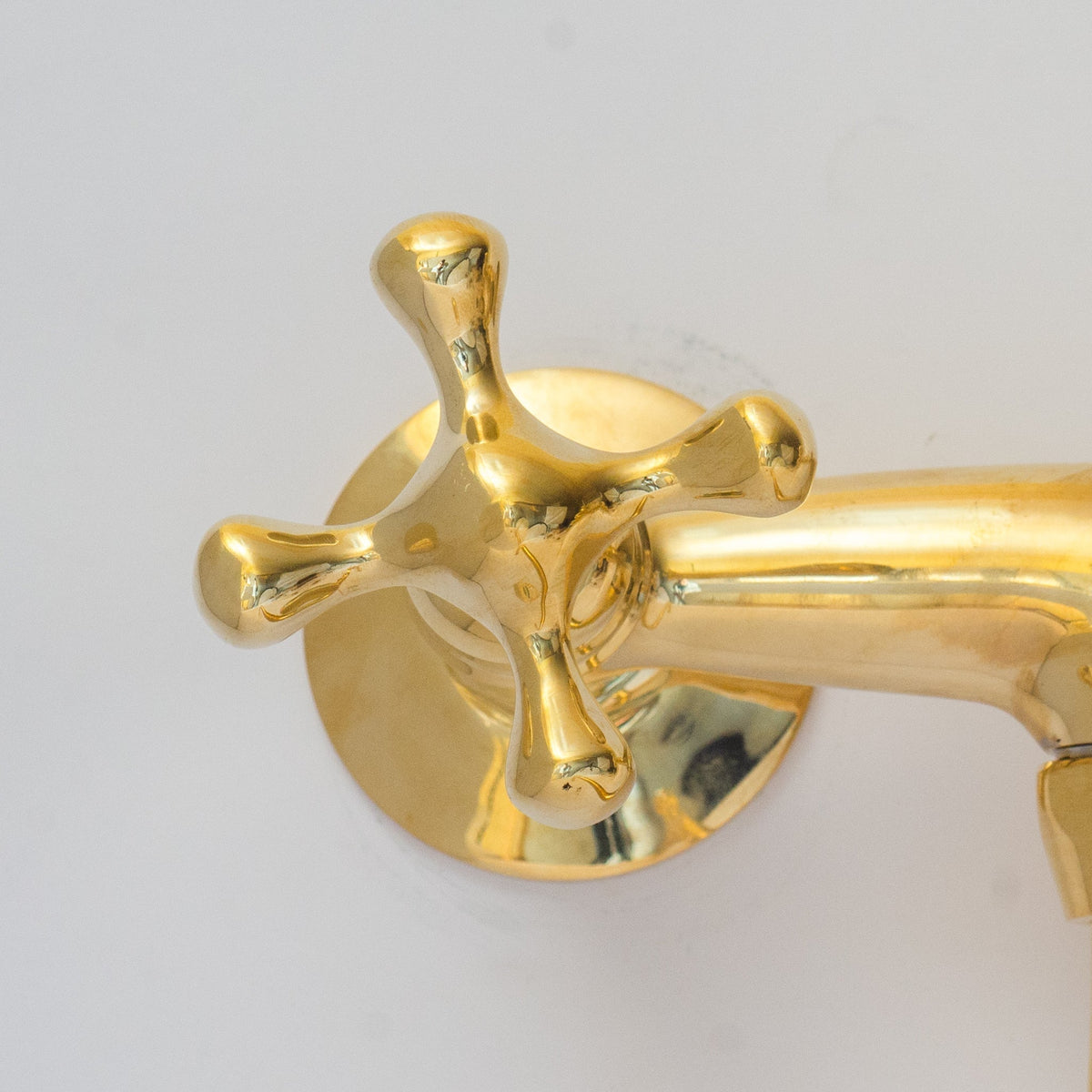 Antique Brass Kitchen Faucet - Wall Kitchen Faucet - BRASSDORIA