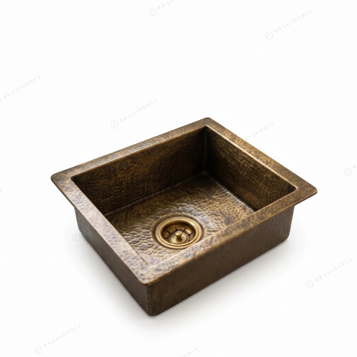 Antique Bronze Hammered Brass Undermount Sink – Rustic Brass Kitchen Sink - BRASSDORIA