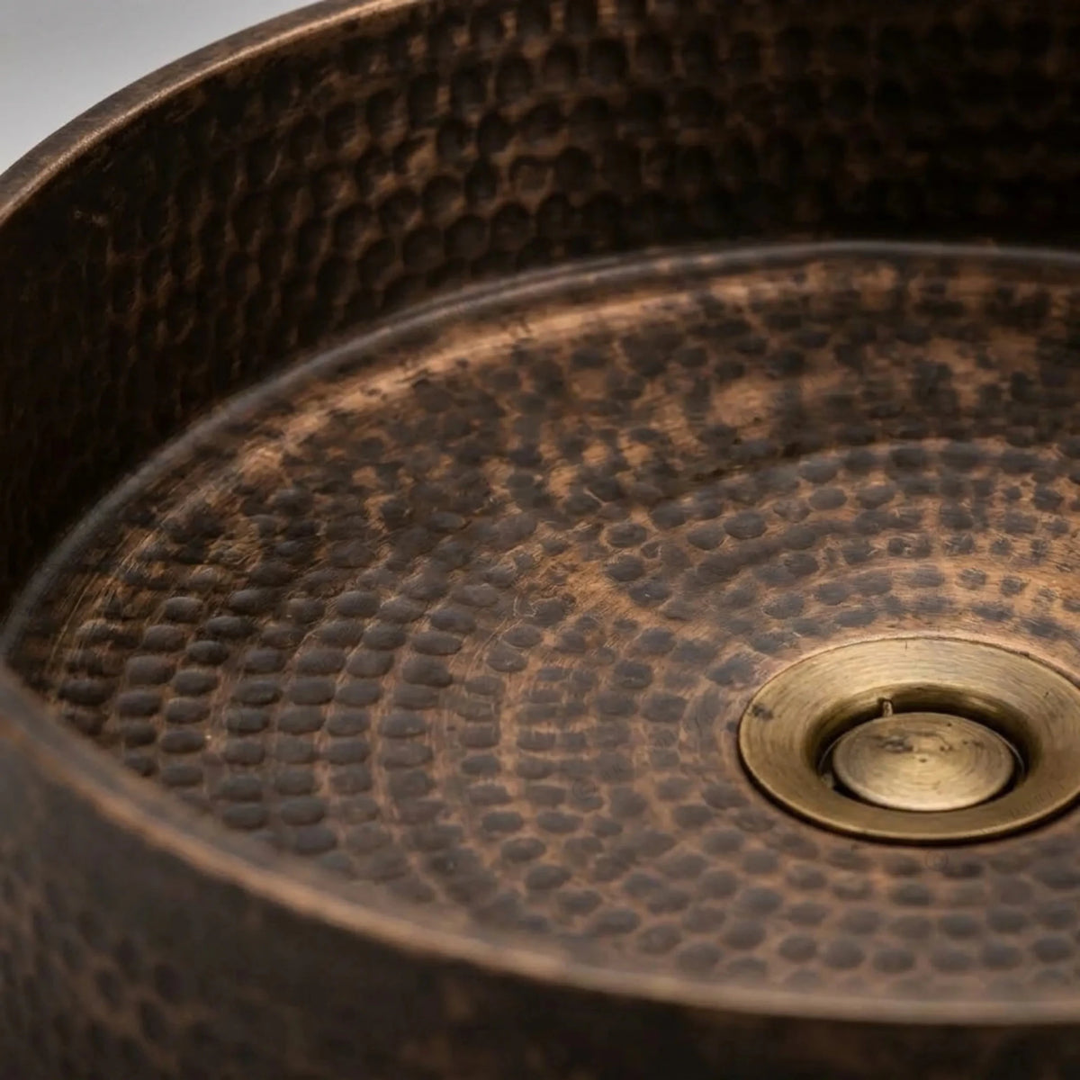 Antique Bronze Vessel Sink – Hammered Bathroom Basin & Rustic Vanity Bowl - BRASSDORIA