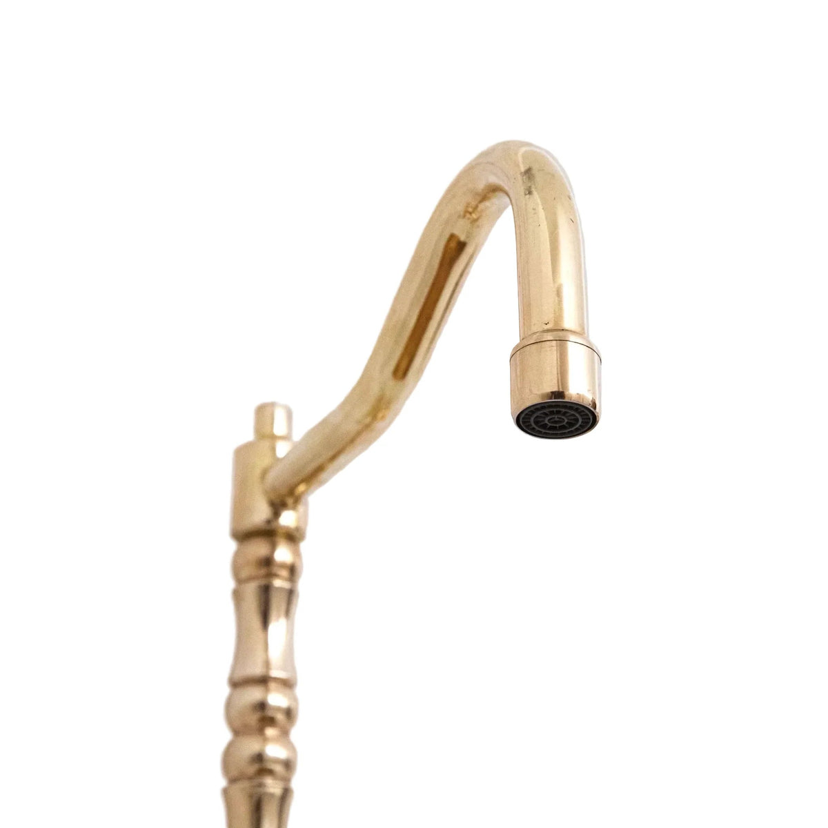 Antique Solid Brass Bridge Faucet, Vintage Kitchen Sink Tap - BRASSDORIA
