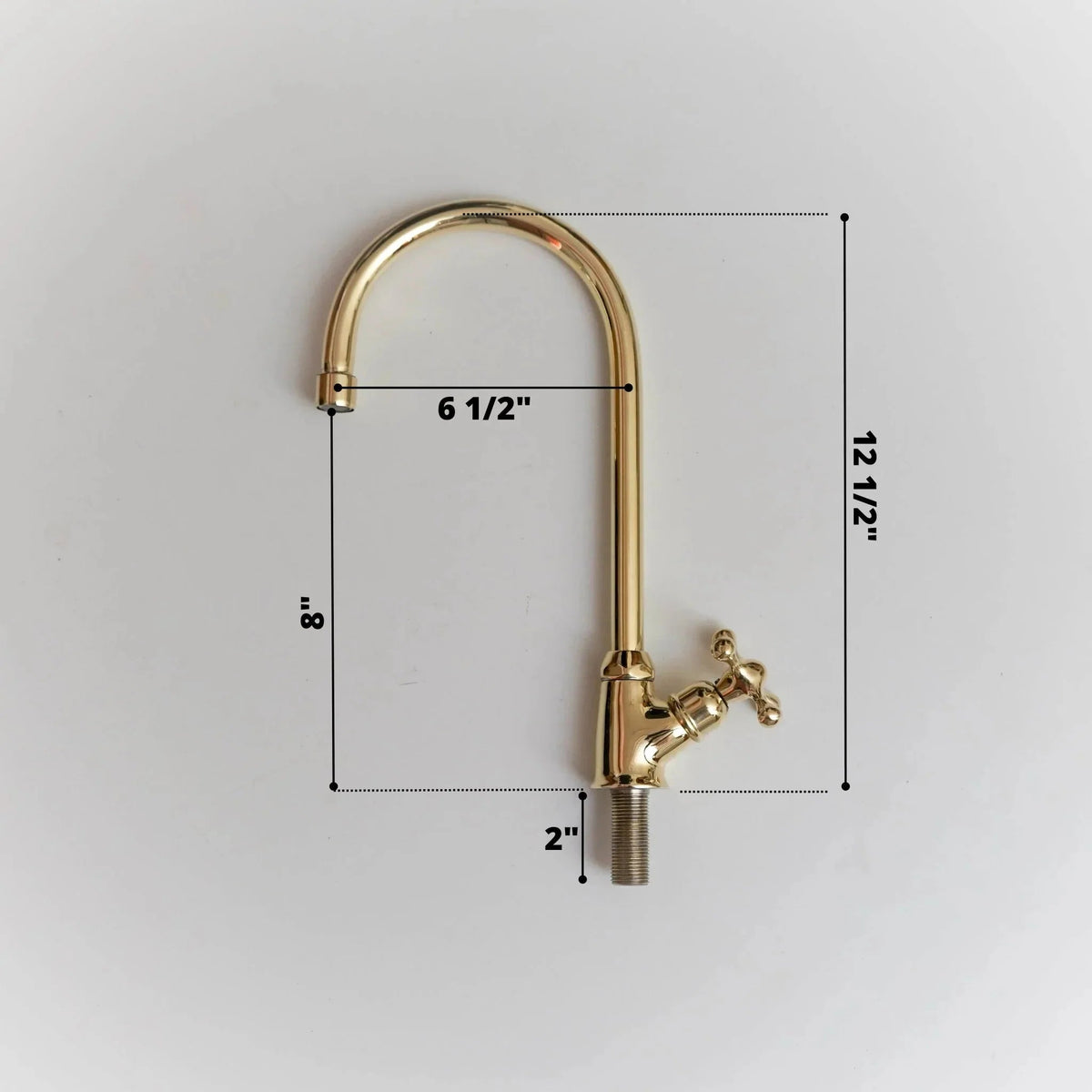 Brass Faucet Single Hole - Only Cold Or Hot Water - BRASSDORIA