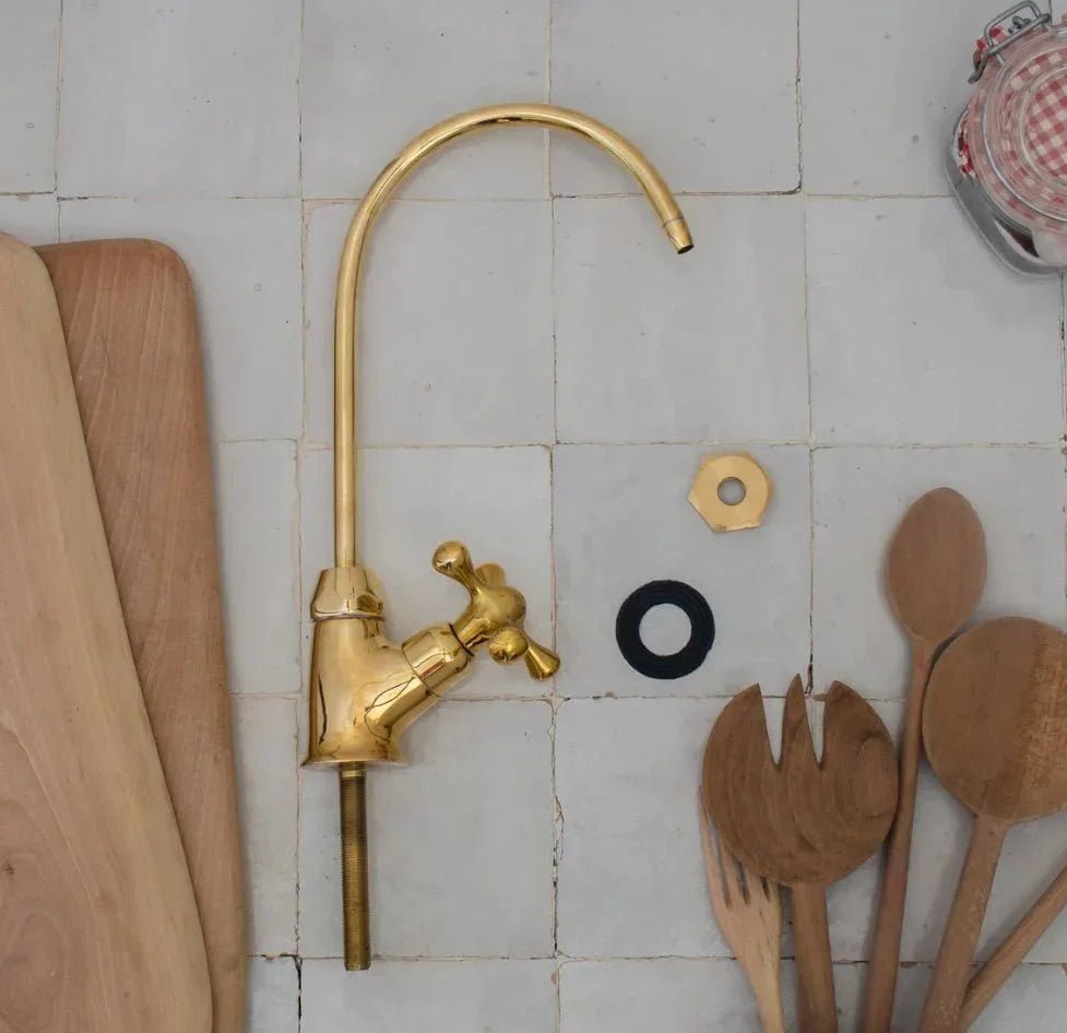Brass Faucet Single Hole - Only Cold Or Hot Water - BRASSDORIA