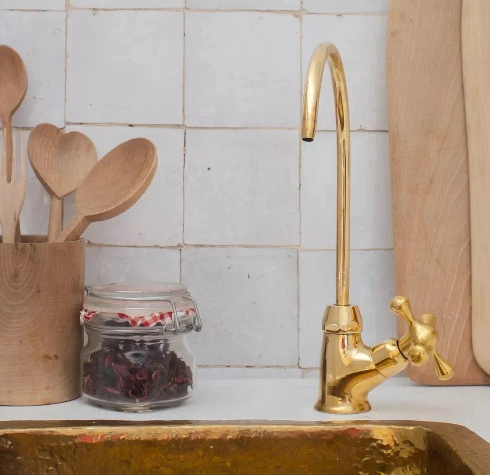 Brass Faucet Single Hole - Only Cold Or Hot Water - BRASSDORIA