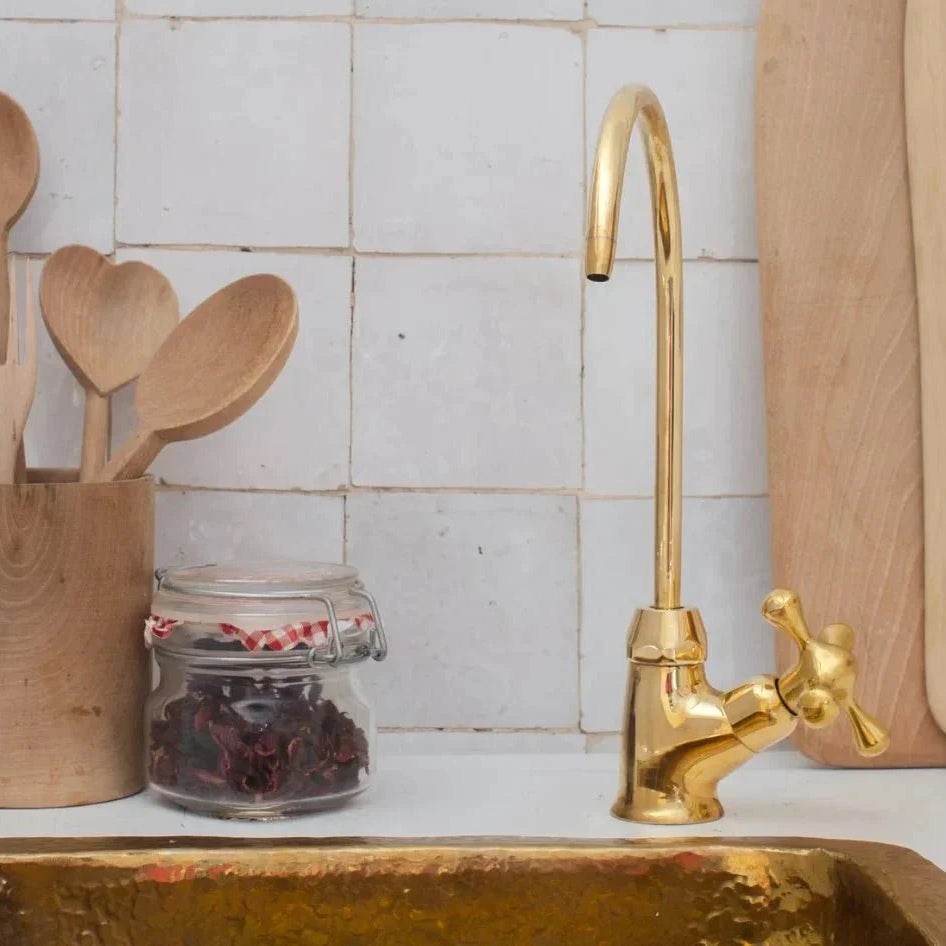Brass Faucet Single Hole - Only Cold Or Hot Water - BRASSDORIA