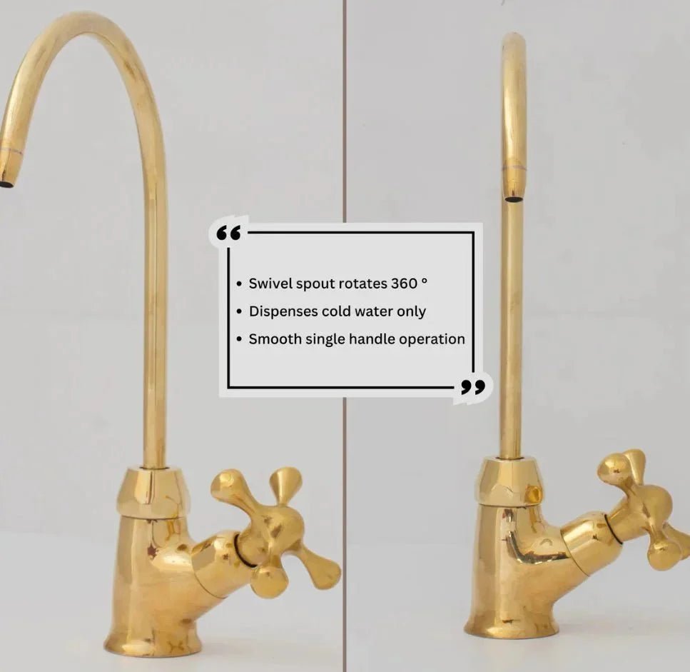 Brass Faucet Single Hole - Only Cold Or Hot Water - BRASSDORIA