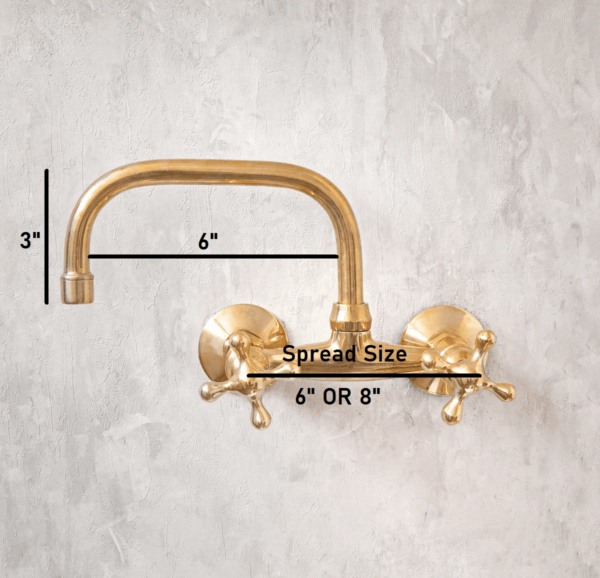 Brass Kitchen Faucet - Vintage Brass Kitchen Faucet - BRASSDORIA