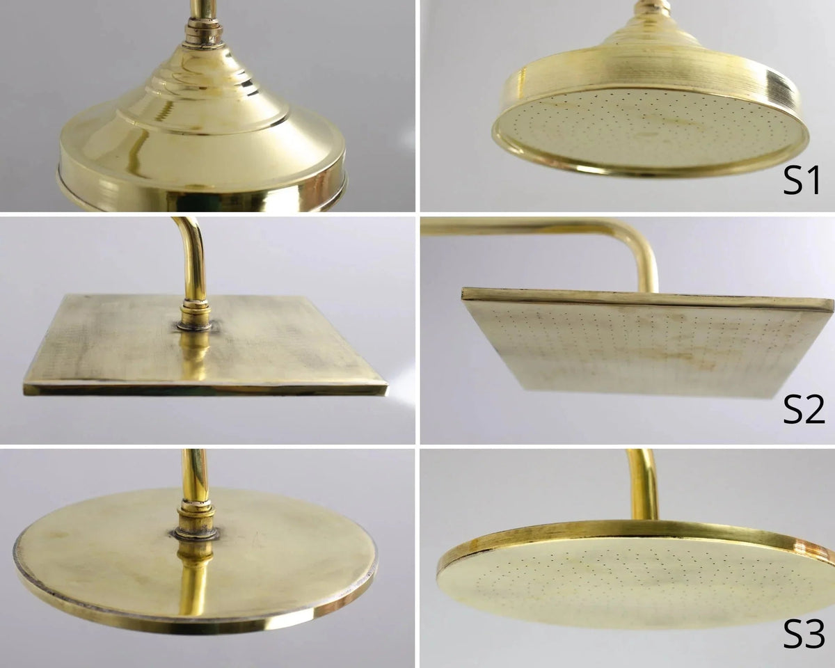 Brass Shower Fixtures - Brass Shower System - BRASSDORIA
