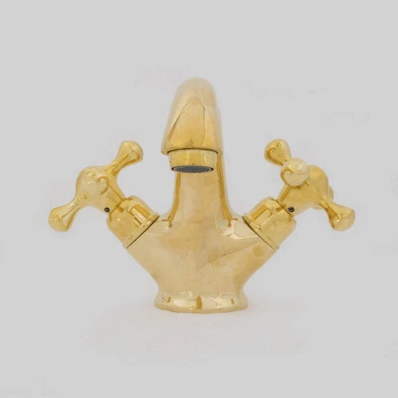 Brass Single Hole Bathroom Faucet - Bath Vanity Faucet - BRASSDORIA
