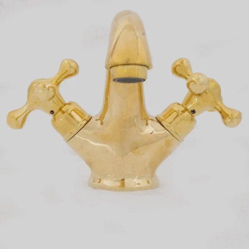 Brass Single Hole Bathroom Faucet - Bath Vanity Faucet - BRASSDORIA