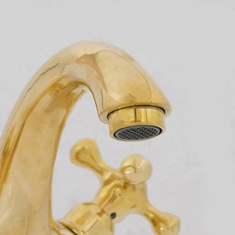 Brass Single Hole Bathroom Faucet - Bath Vanity Faucet - BRASSDORIA