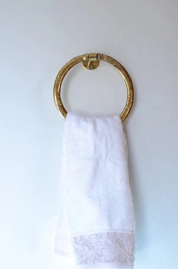 Brass Towel Holder For Bathroom - BRASSDORIA