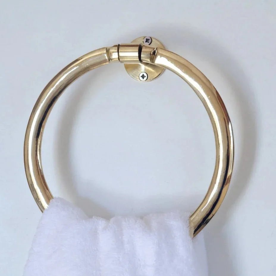 Brass Towel Holder For Bathroom - BRASSDORIA