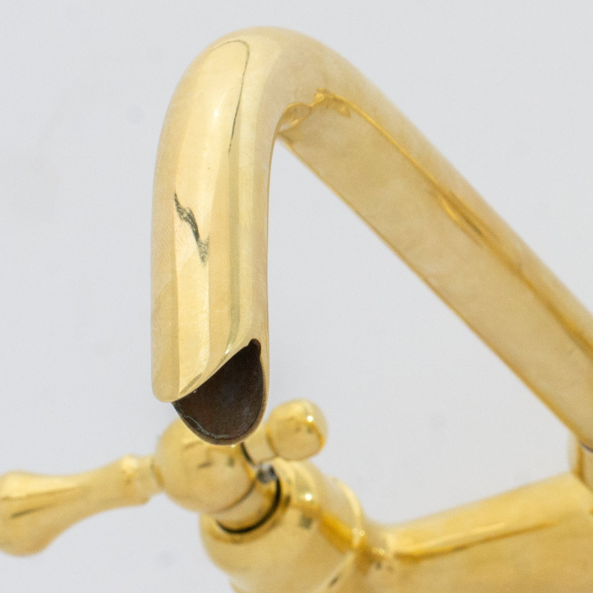Brass Wall Mount Faucet - Antique Brass Bathroom Faucet - BRASSDORIA