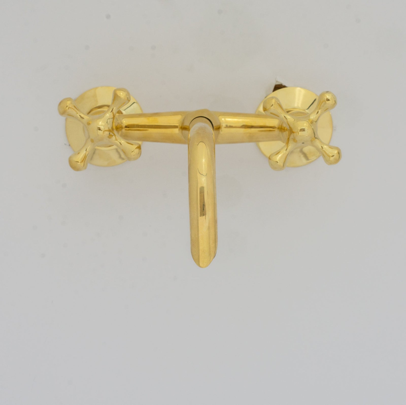 Brass Wall Mount Faucet - Antique Brass Bathroom Faucet - BRASSDORIA