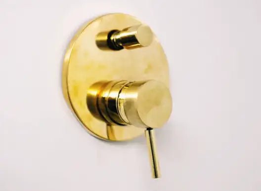 Built in Brass Shower System, Antique Brass Shower Fixtures - BRASSDORIA