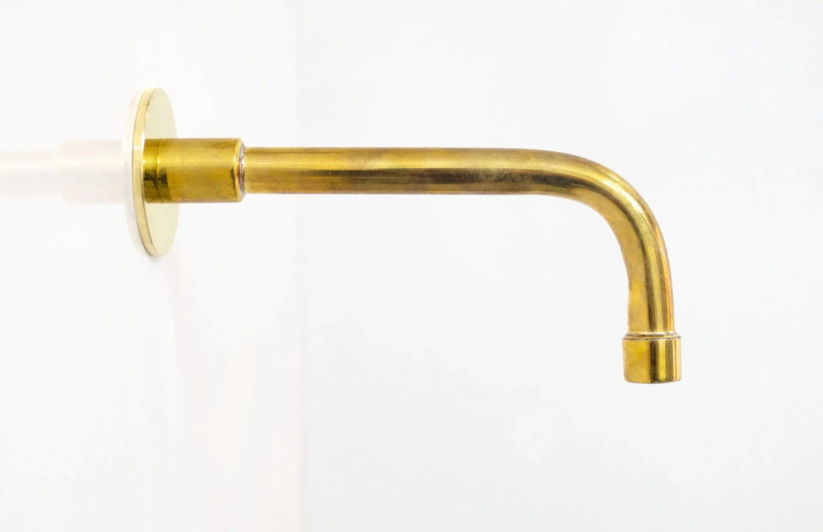 Built in Solid Brass Shower 2 outlet - Concealed Brass Shower Set with Tub filler - BRASSDORIA