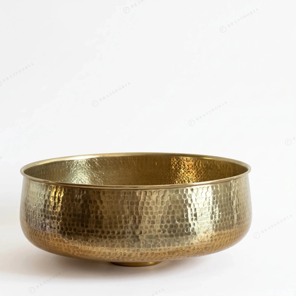 Custom Made Aged Brass Bathroom Vessel Sink – Solid Brass Round Vanity Basin - BRASSDORIA