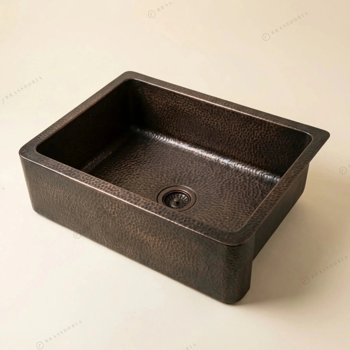 Dark Copper Farmhouse Apron Sink – Xylo - BRASSDORIA