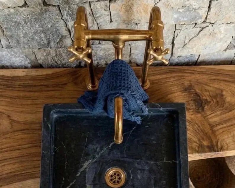 Elephant Trunk Spout Brass Kitchen Faucet - BRASSDORIA