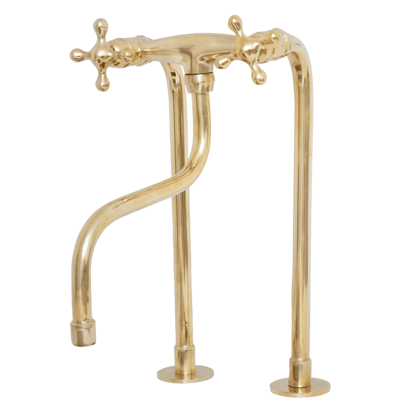 Elephant Trunk Spout Brass Kitchen Faucet - BRASSDORIA