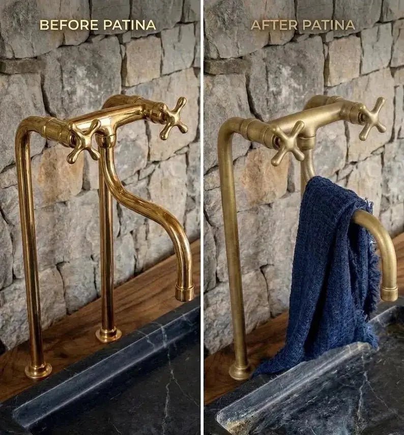Elephant Trunk Spout Brass Kitchen Faucet - BRASSDORIA