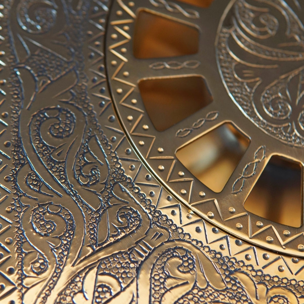 Engraved Brass Square Bathroom Floor Drain - BRASSDORIA