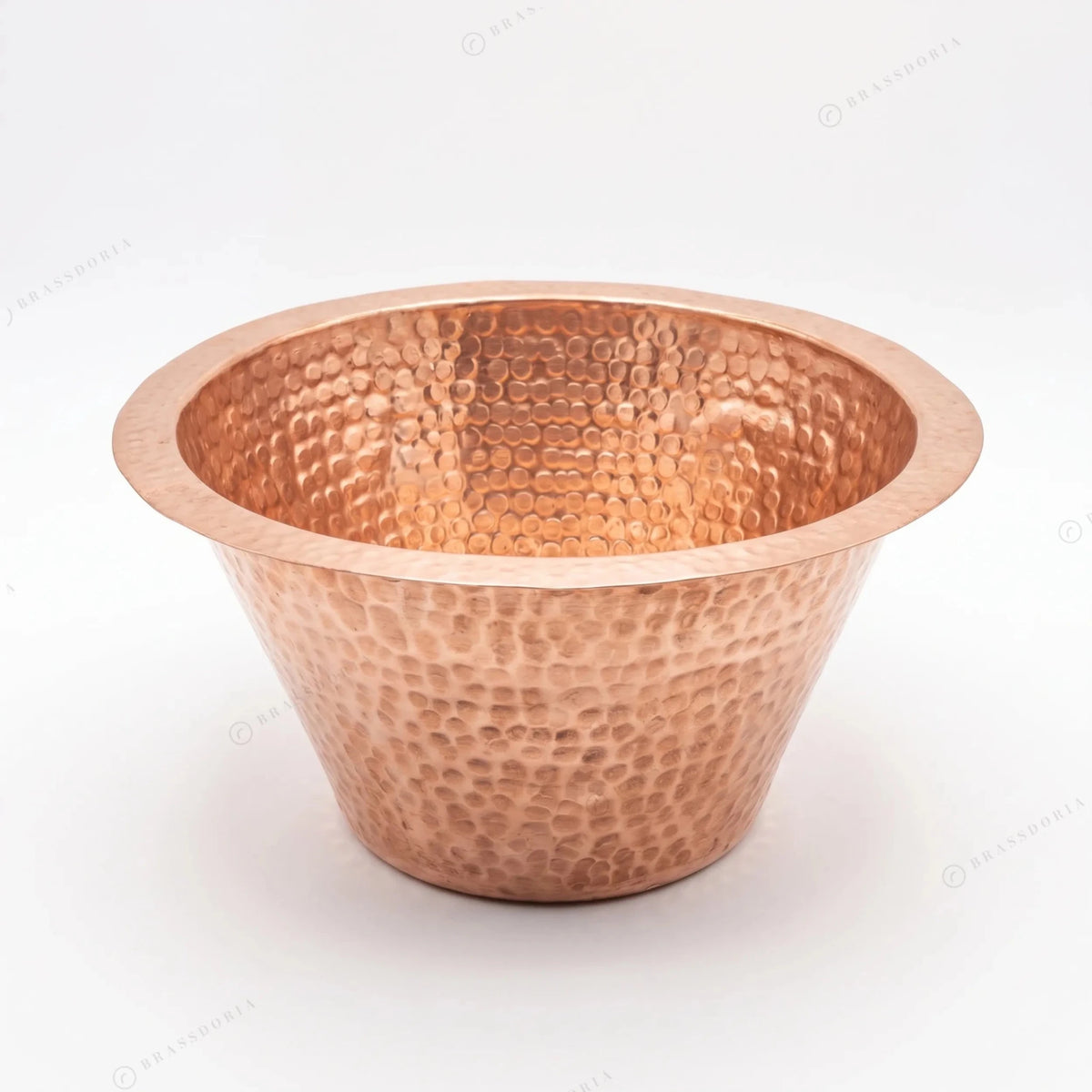 Hammered Copper Bathroom Sink – Handcrafted Vessel & Undermount Wash Basin - BRASSDORIA