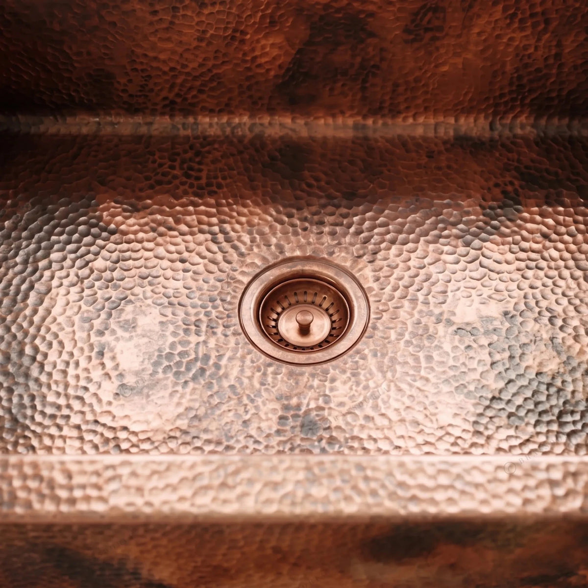 Hammered Copper Farmhouse Sink – Large Copper Kitchen Sink - BRASSDORIA