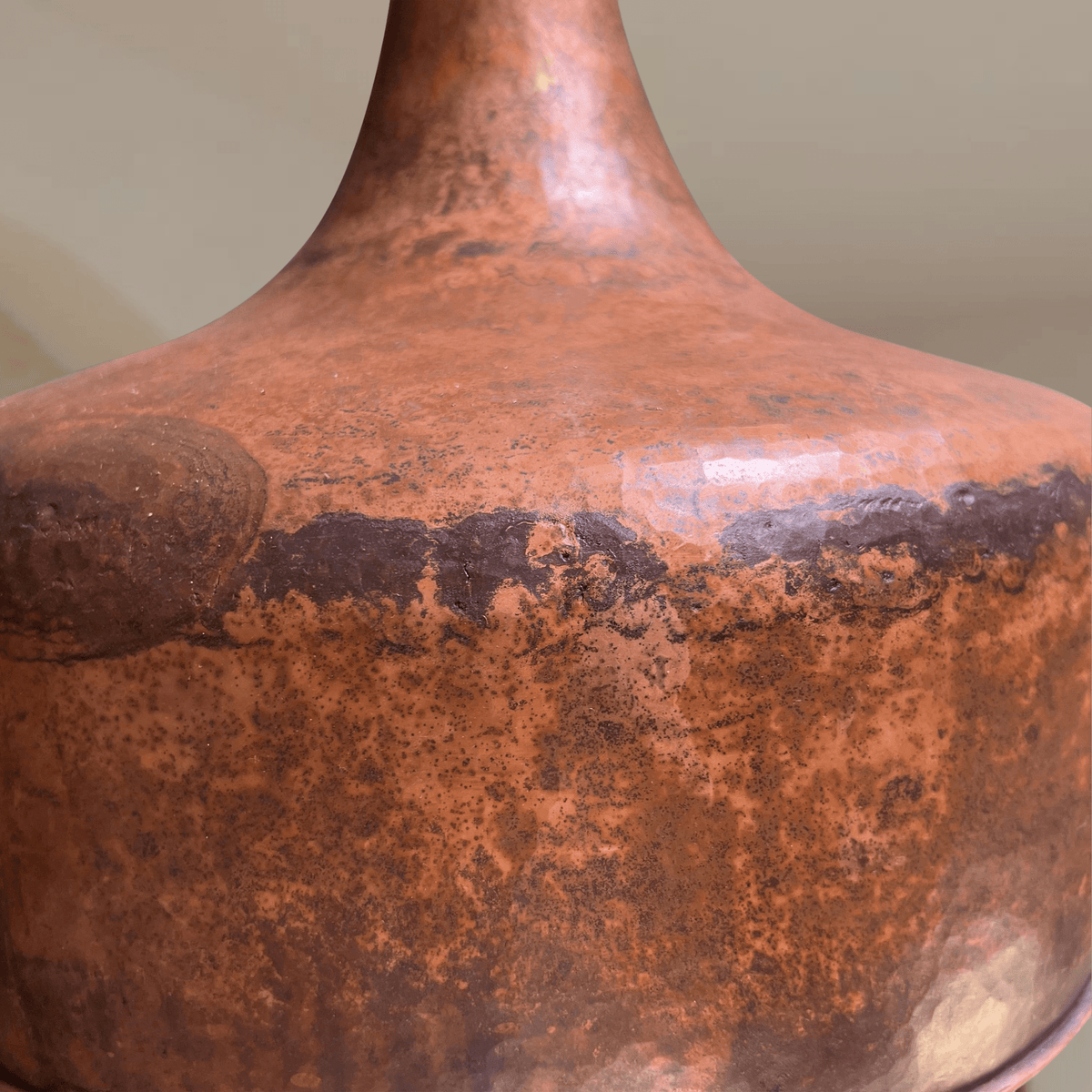 Hammered Copper Flared Dome Pendant – Rustic Ceiling Light - BRASSDORIA