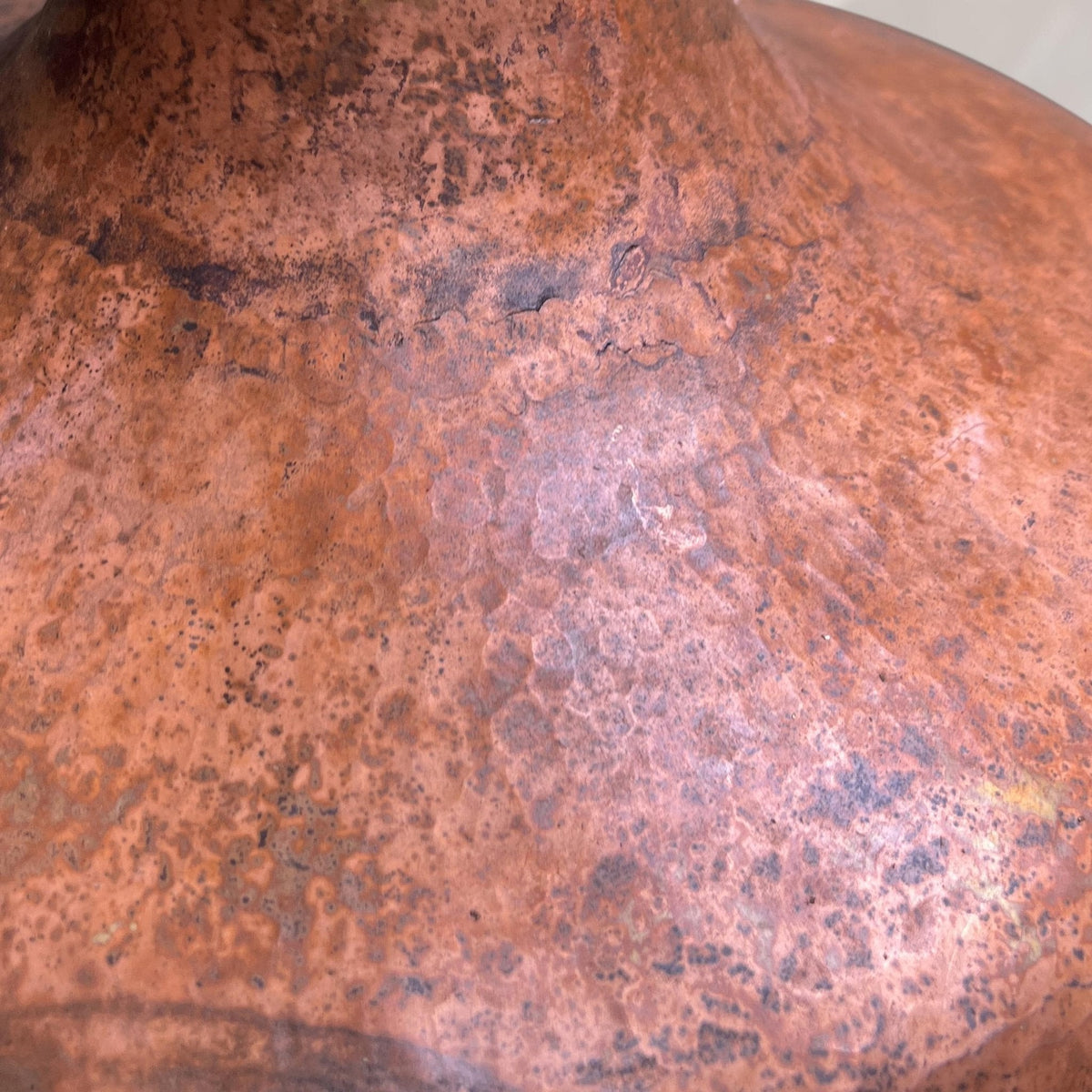 Hammered Copper Flared Dome Pendant – Rustic Ceiling Light - BRASSDORIA