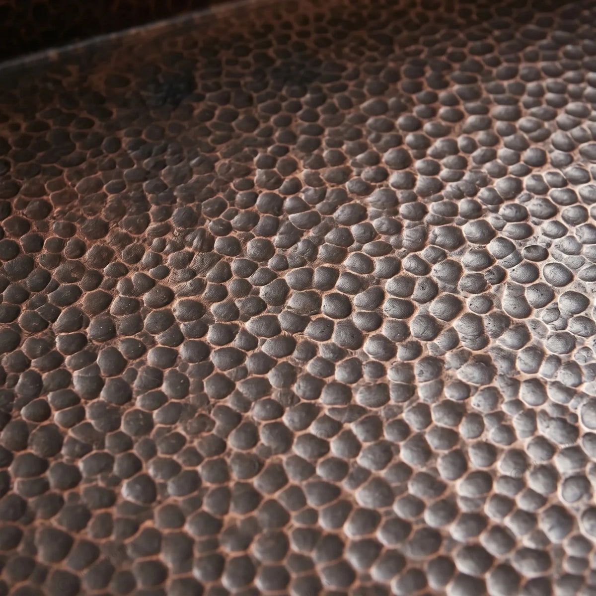 Hammered Copper Top Mount Sink – Nebula - BRASSDORIA