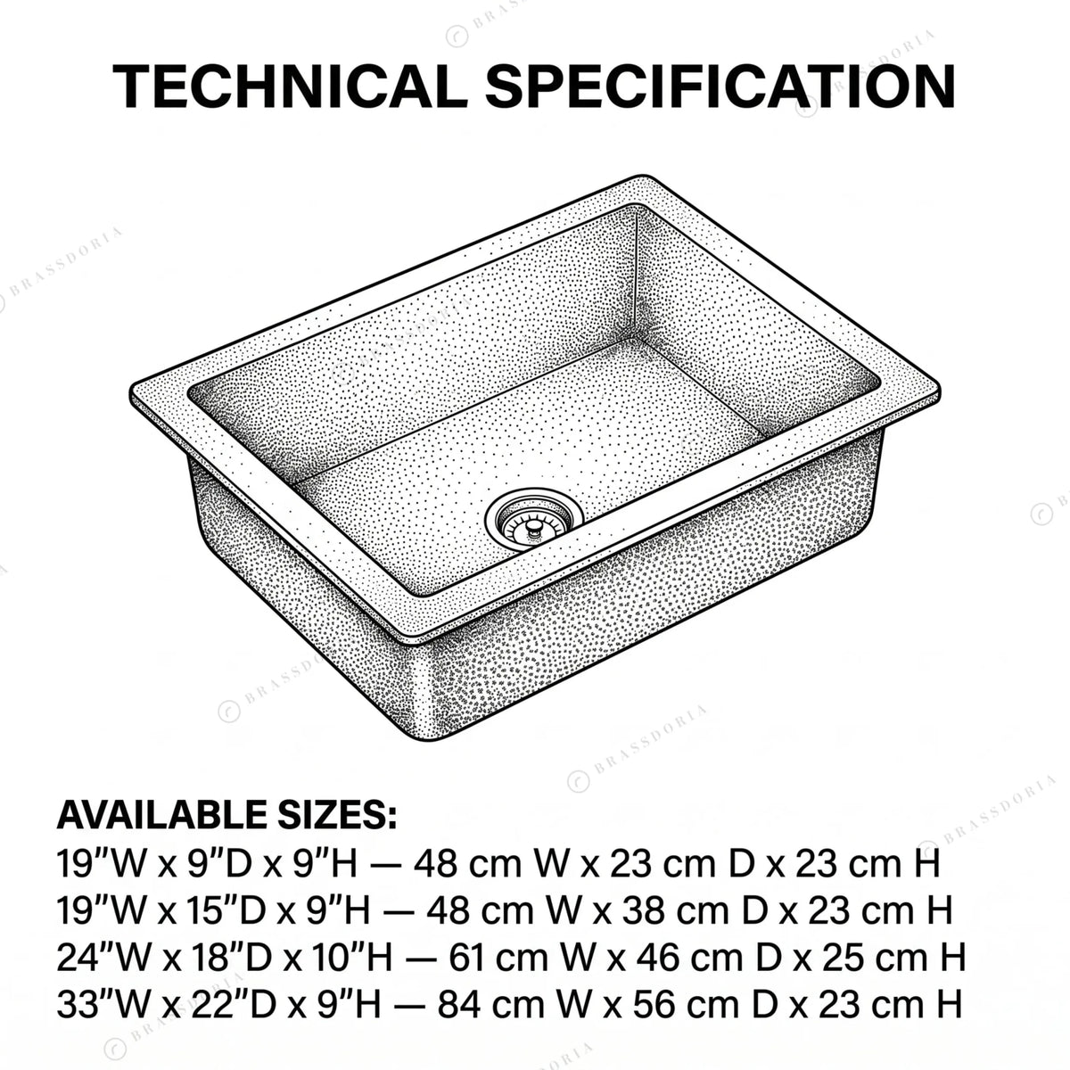 Hammered Copper Top Mount Sink – Nebula - BRASSDORIA