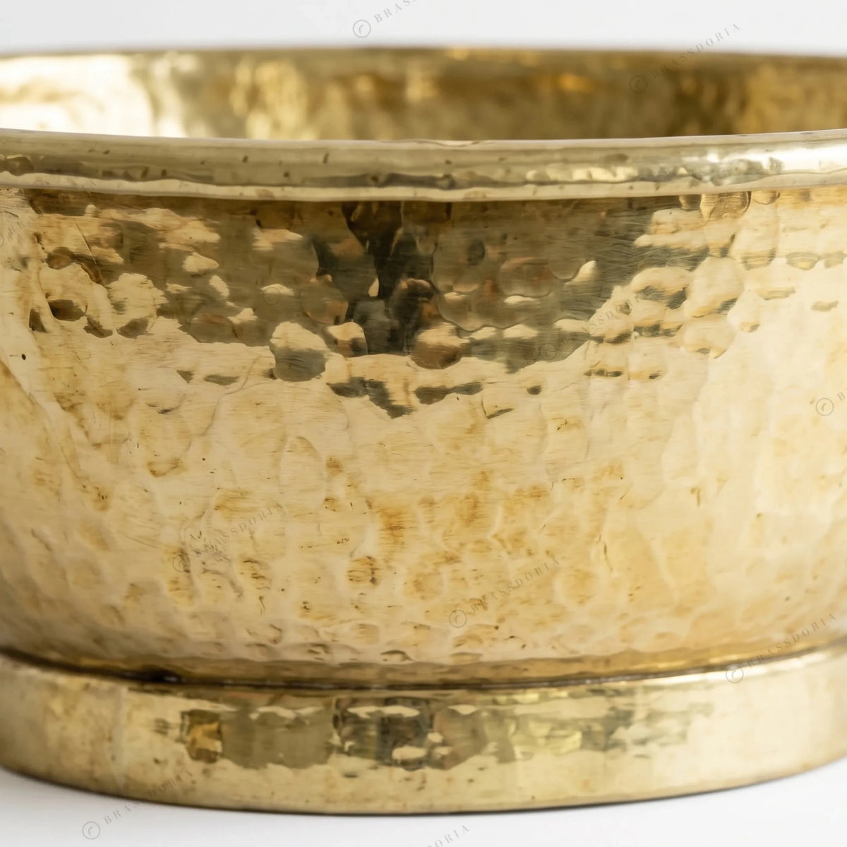 Hand-Hammered Brass Bathroom Wash Basin – Vessel Sink Tub - BRASSDORIA