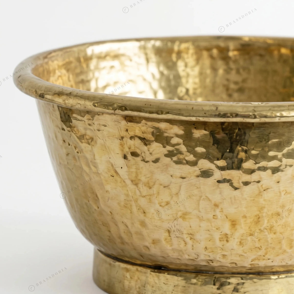 Hand-Hammered Brass Bathroom Wash Basin – Vessel Sink Tub - BRASSDORIA