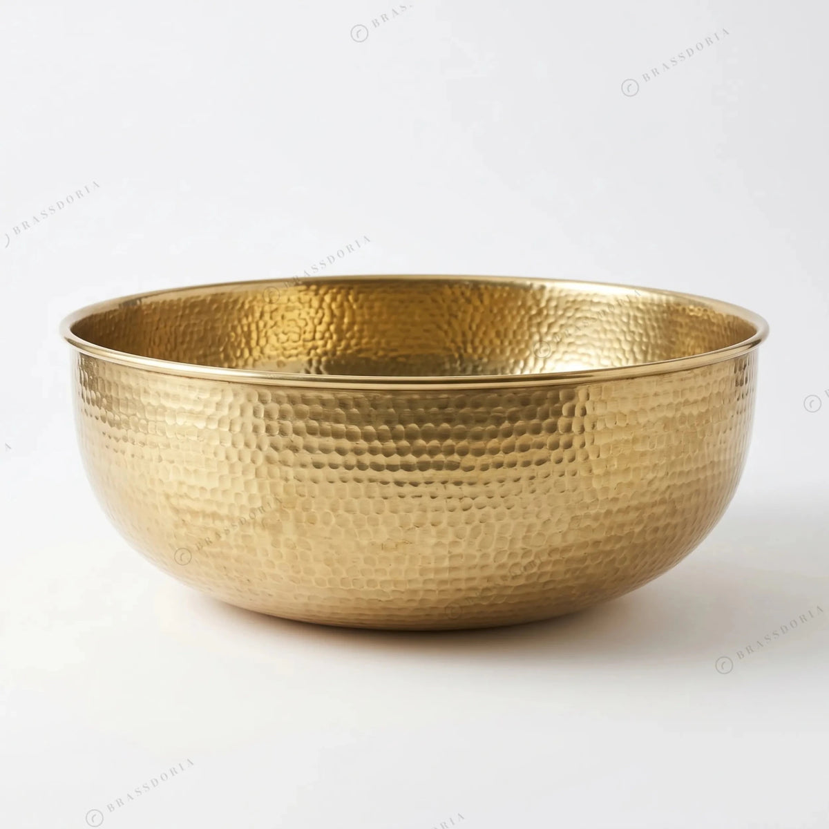 Handmade Hammered Brass Vessel Sink – Moroccan Gold Washbasin & Rustic Vanity Decor - BRASSDORIA