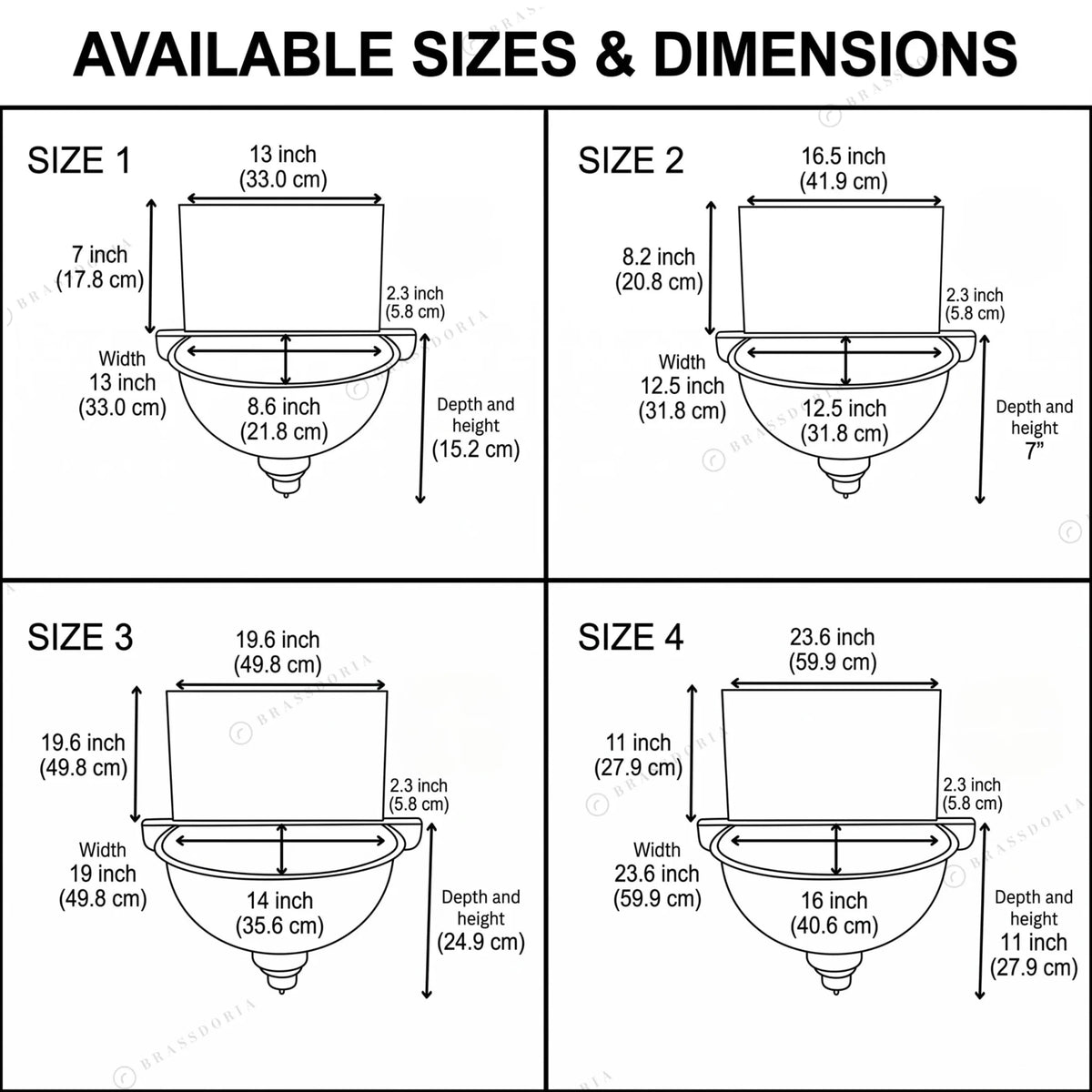 Oxidized Copper Wall Mounted Bathroom Sink – Green Patina Copper Hung Basin with Faucet - BRASSDORIA