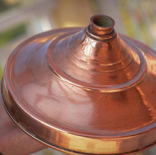 Rain Shower Head, Copper Showerhead, Round Showerhead, Works Outdoor - BRASSDORIA