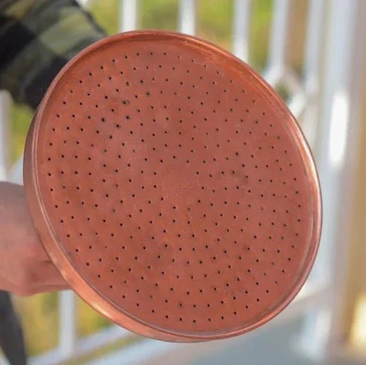 Rain Shower Head, Copper Showerhead, Round Showerhead, Works Outdoor - BRASSDORIA