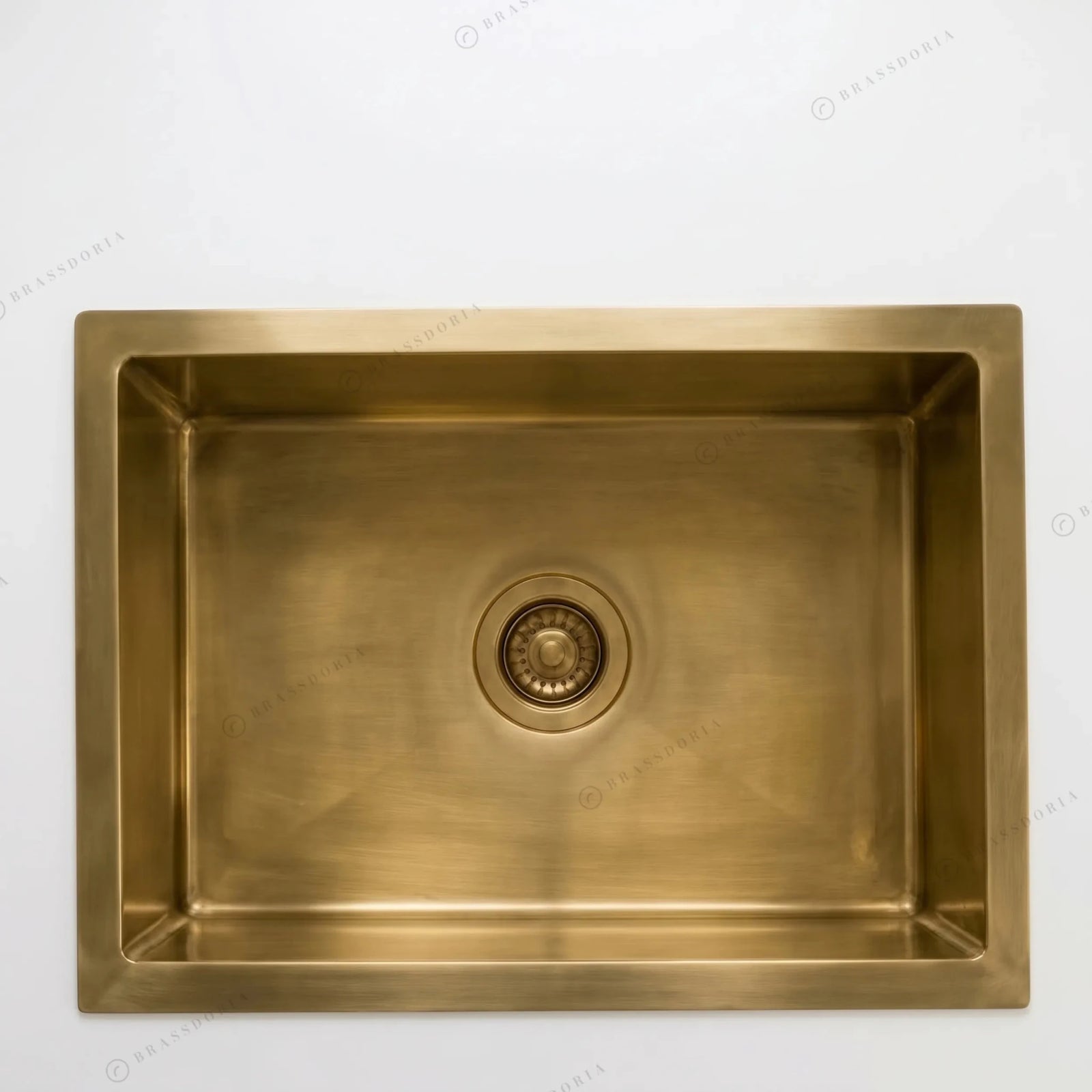Rectangular Brass Kitchen Sink – Handmade Drop-In Kitchen Sink - BRASSDORIA