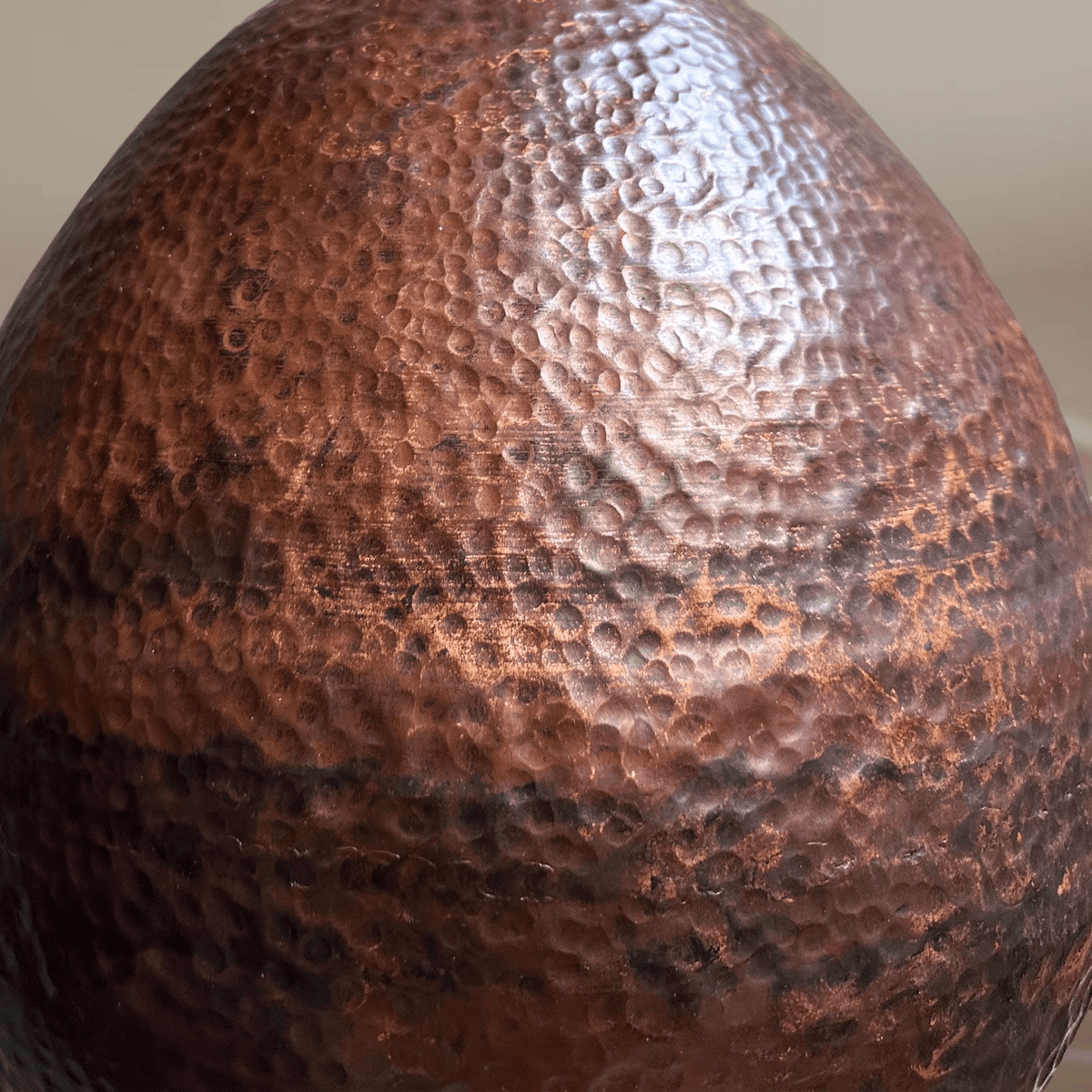 Rustic Hammered Copper Pendant – Dome Ceiling Light for Kitchen Spaces - BRASSDORIA