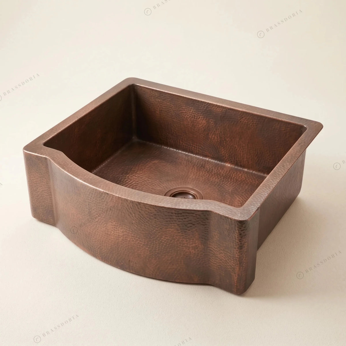 Single Basin Patina Copper Farmhouse Sink – Grande - BRASSDORIA