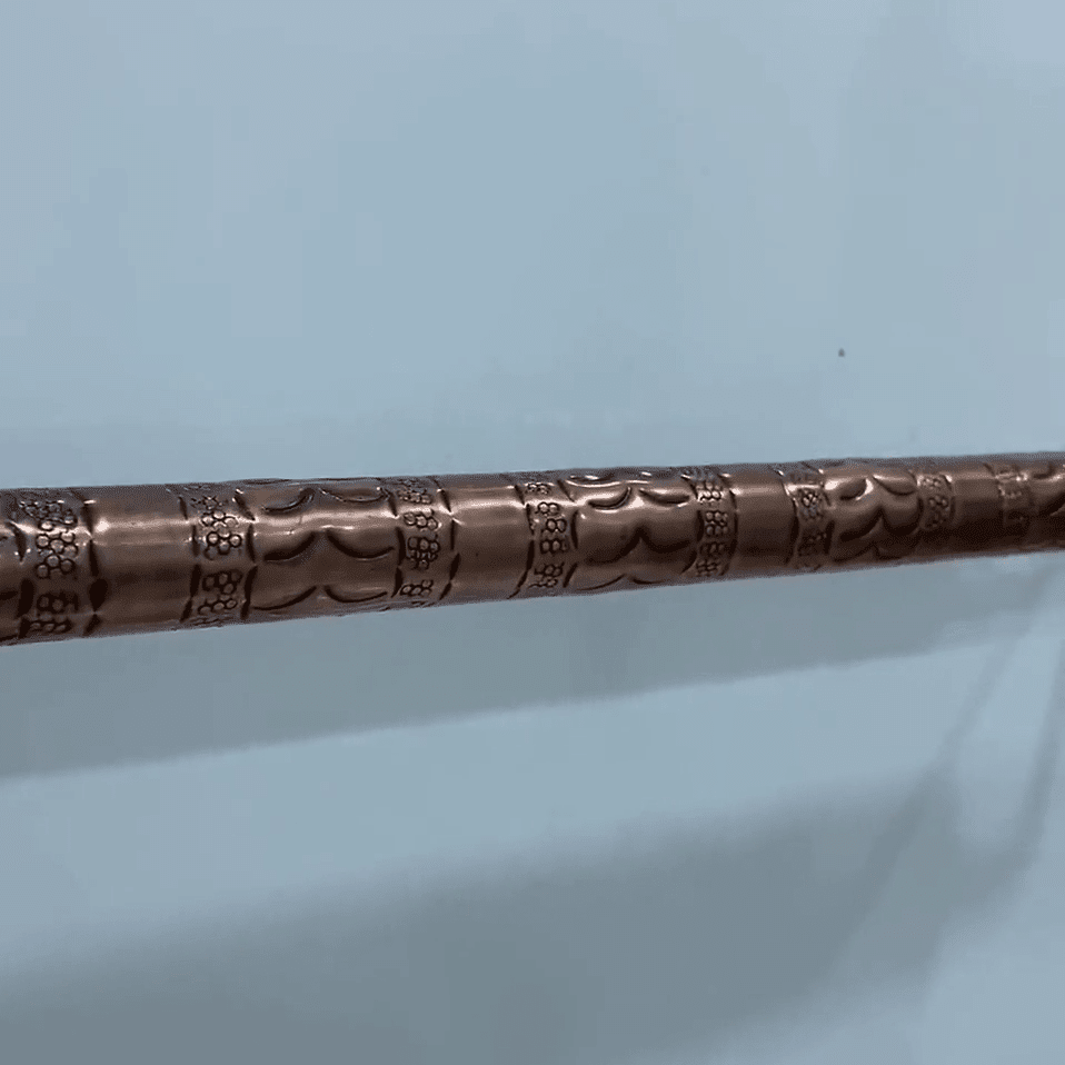 Solid Aged Copper Bathroom Towel Bar - BRASSDORIA