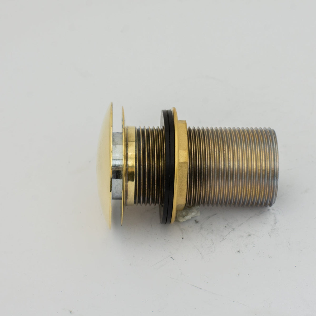 Solid Brass Drain, Push Up Button - BRASSDORIA