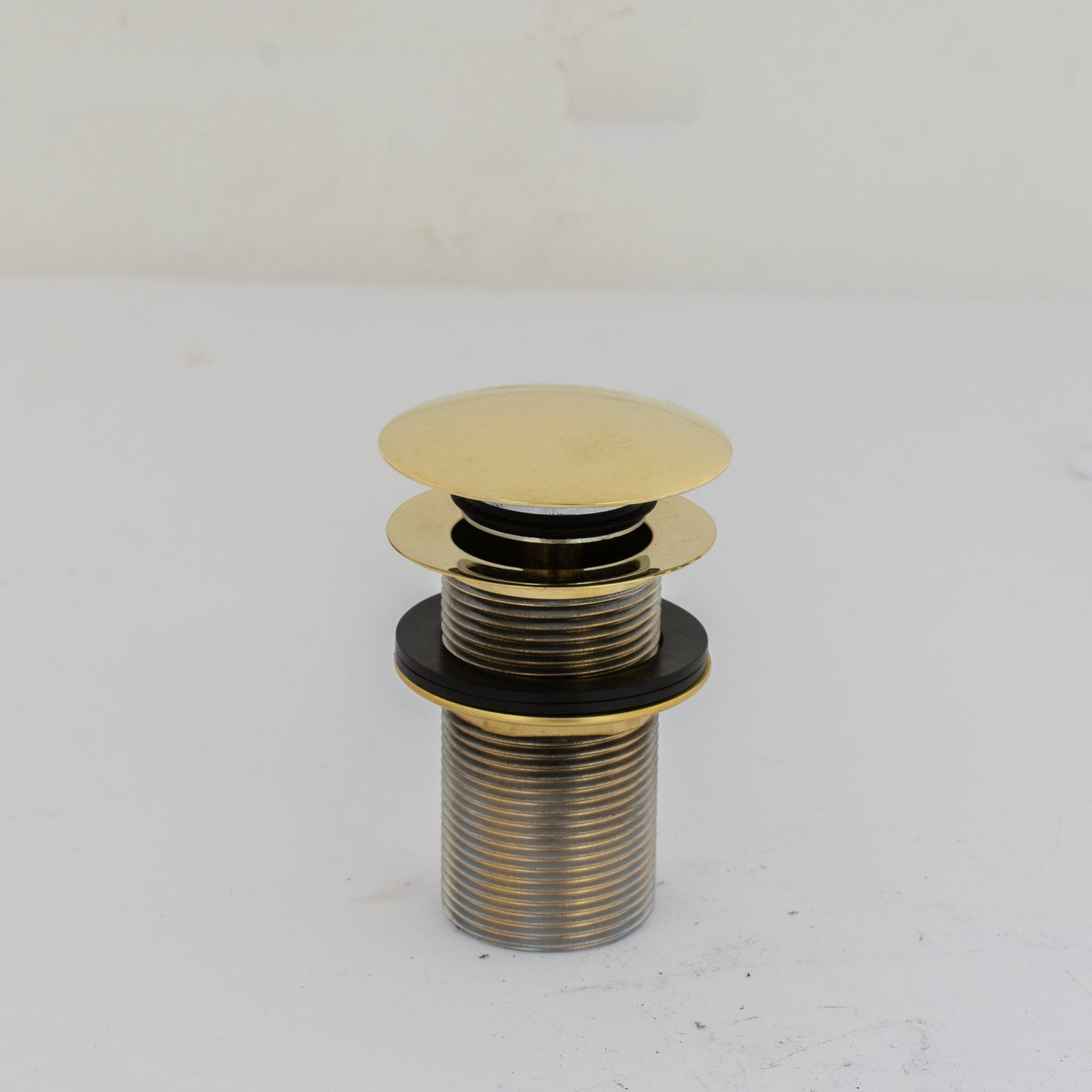 Solid Brass Drain, Push Up Button - BRASSDORIA