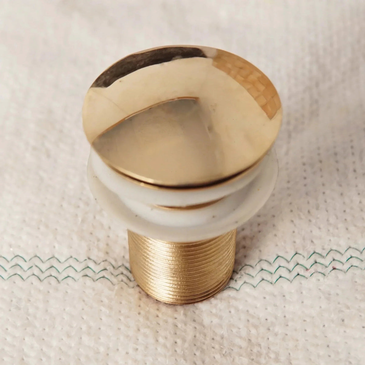 Solid Brass Drain, Push Up Button - BRASSDORIA